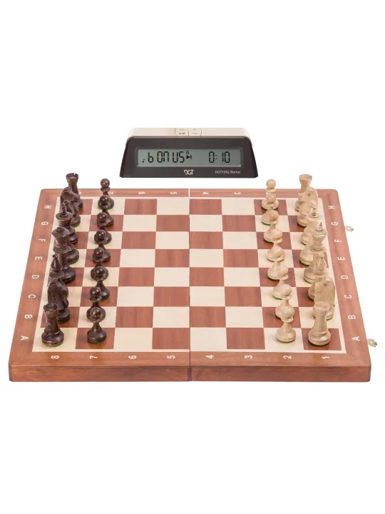 Set S2 - Tournament Chess Set No. 5 + DGT 1002 Clock