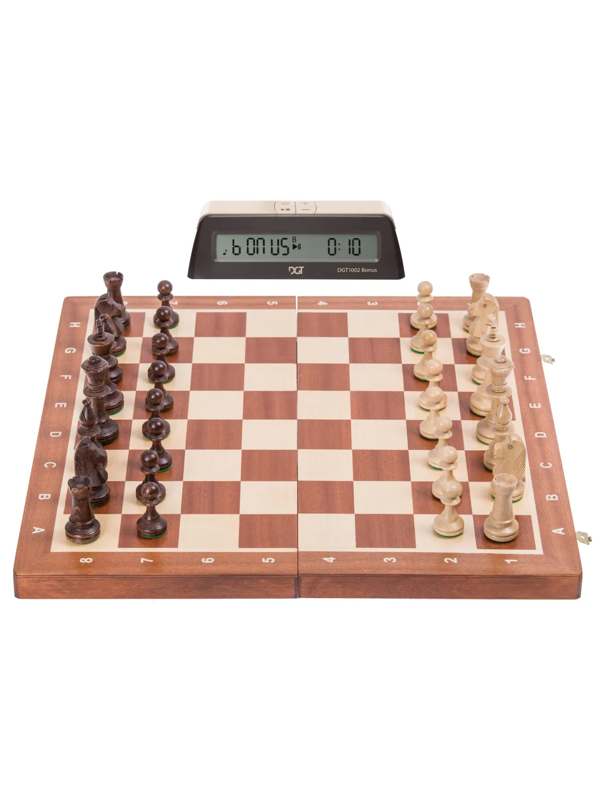 Set S2 - Chess Staunton No 5 + Clock DGT 1002