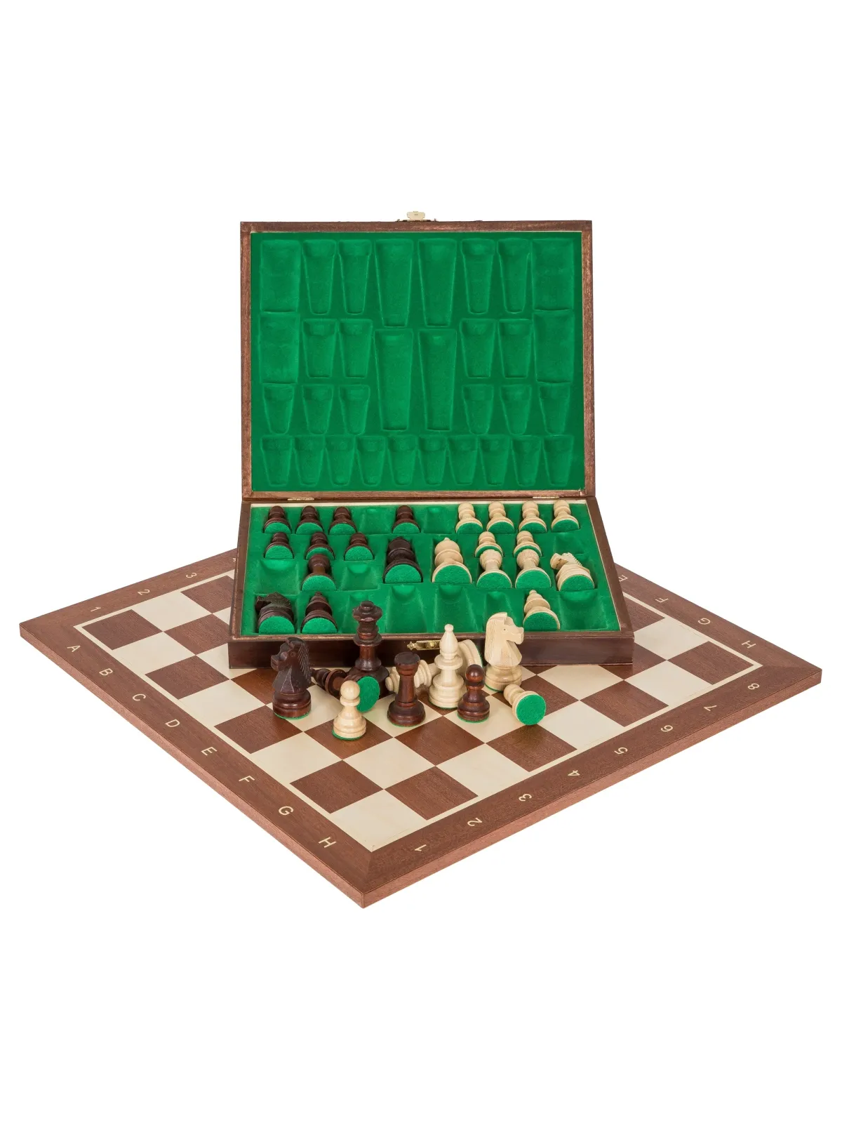 Schachfiguren - Staunton 5 + Koffer Lux
