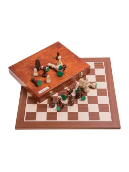 Profi Schach Set Nr 5 - Mahagoni Lux