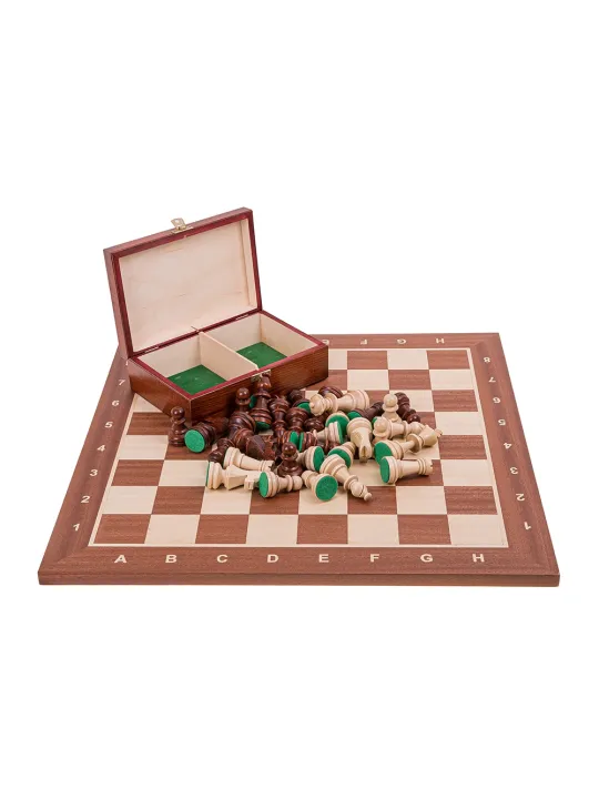 Profi Schach Set Nr 5 - Mahagoni