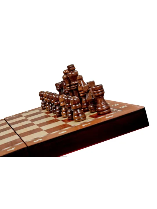 Schach Magnetisch - Mahagoni