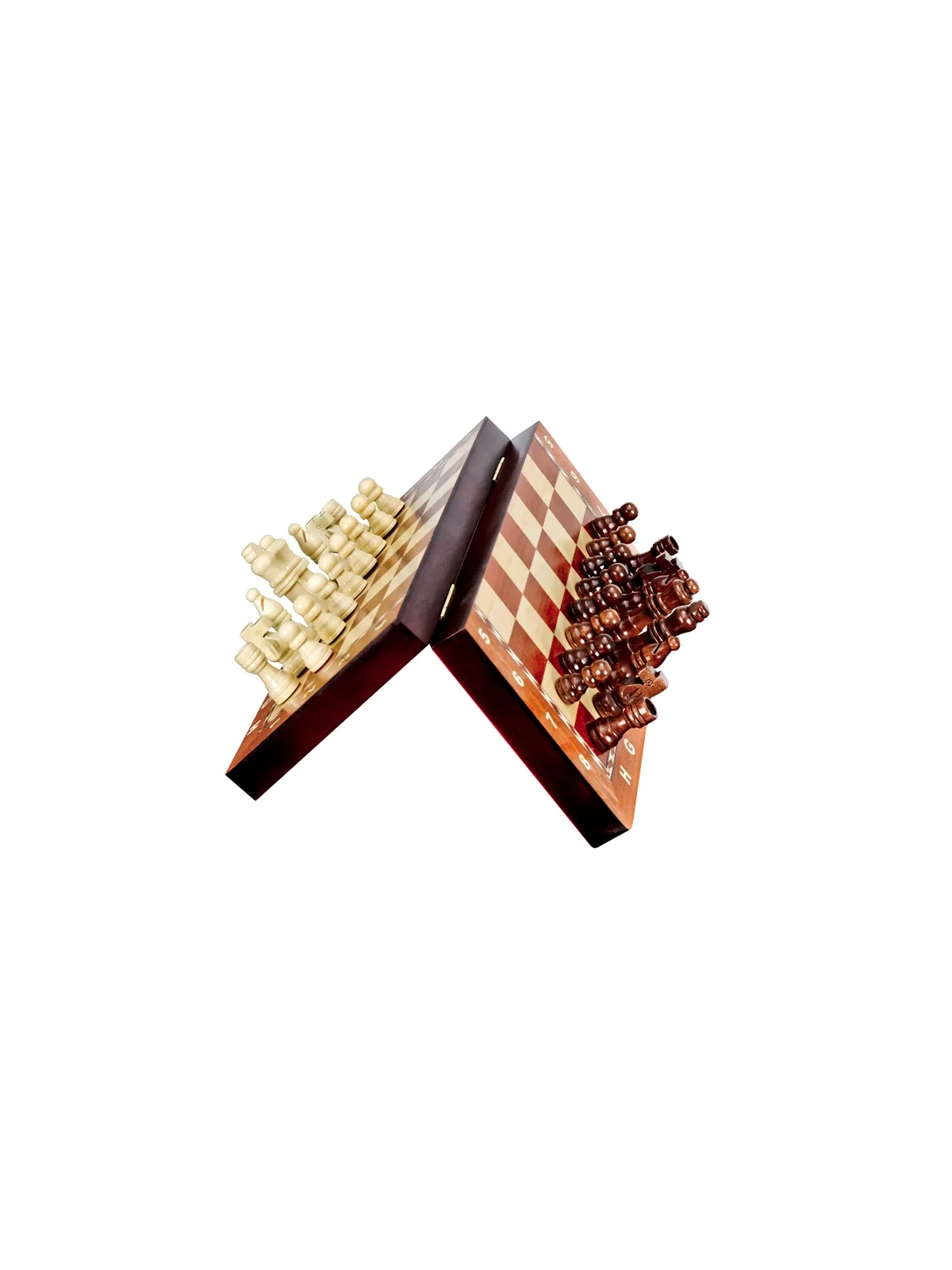 Schach Magnetisch - Mahagoni