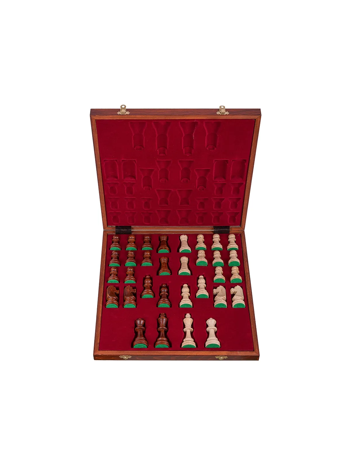 Schachfiguren - Staunton 6 + Koffer Lux