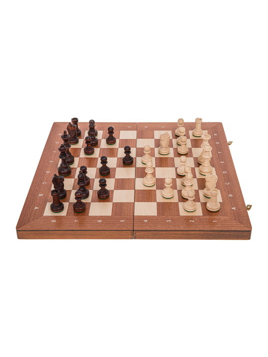 Schach aus Holz Turnier Nr. 4 - Mahagoni AG - Online Schach Shop - sklep-szachy.pl