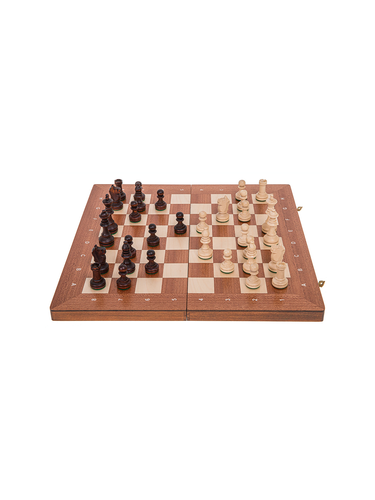 Schach aus Holz Turnier Nr. 4 - Mahagoni AG - Online Schach Shop - sklep-szachy.pl