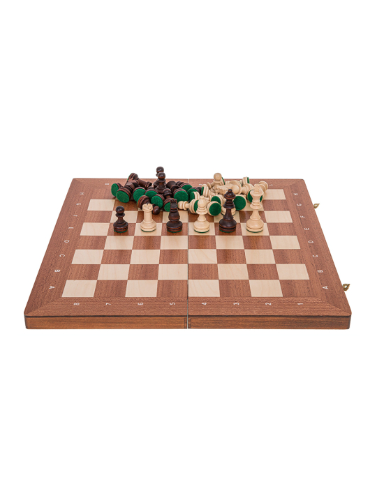Schach aus Holz Turnier Nr. 4 - Mahagoni AG - Online Schach Shop - sklep-szachy.pl