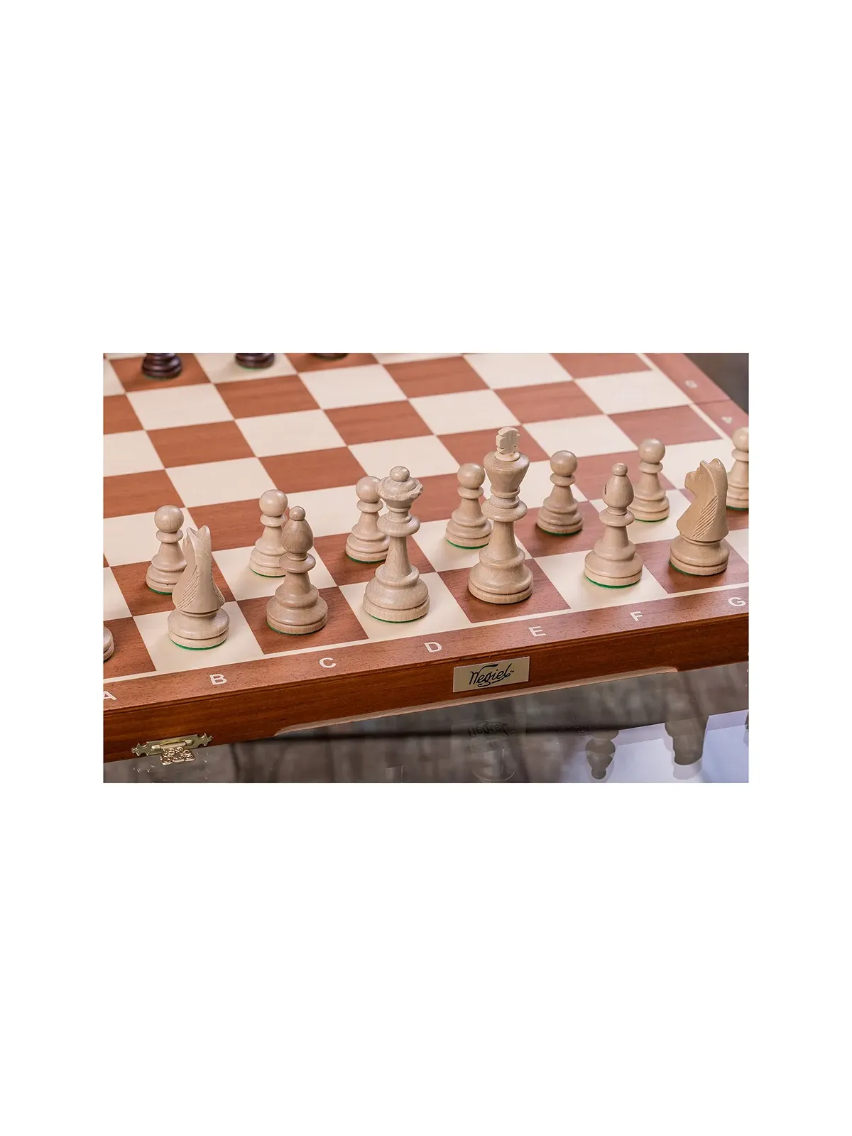 Tournament Chess Set No. 6 - Mahogany Exclusive + Case
