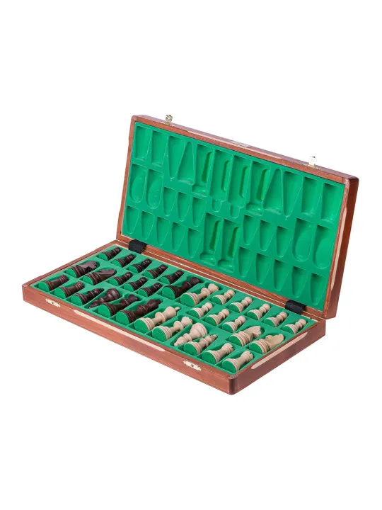 Turnierschach Nr. 6 - Mahagoni Exclusive + Etui