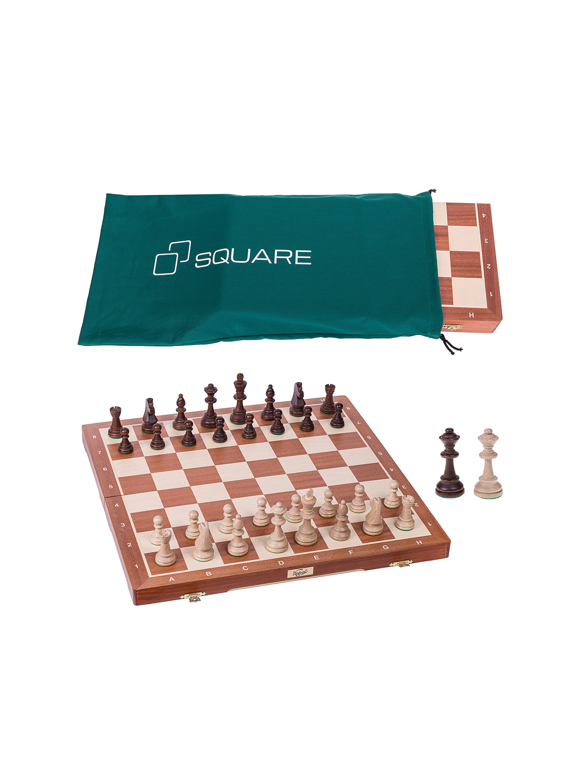 Tournament Chess Set No. 6 - Mahogany Exclusive + Case