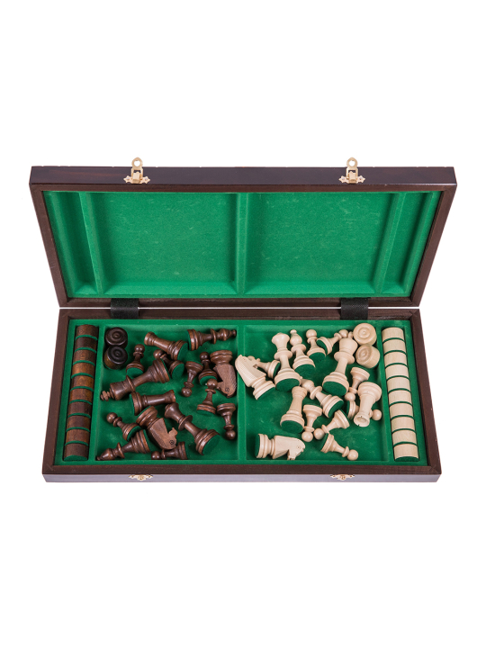 Schach + Dame - XL - Online Schach Shop - sklep-szachy.pl