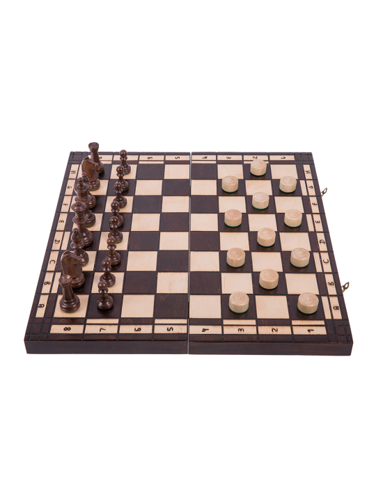 Schach + Dame - XL - Online Schach Shop - sklep-szachy.pl