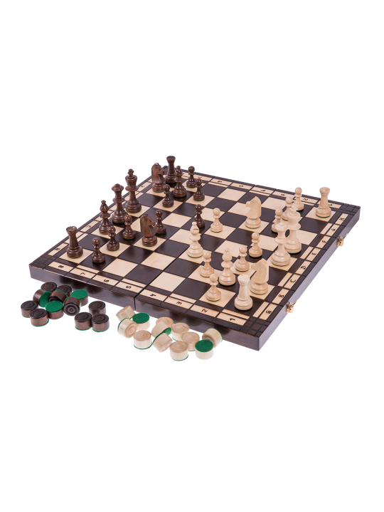 Schach + Dame - XL - Online Schach Shop - sklep-szachy.pl