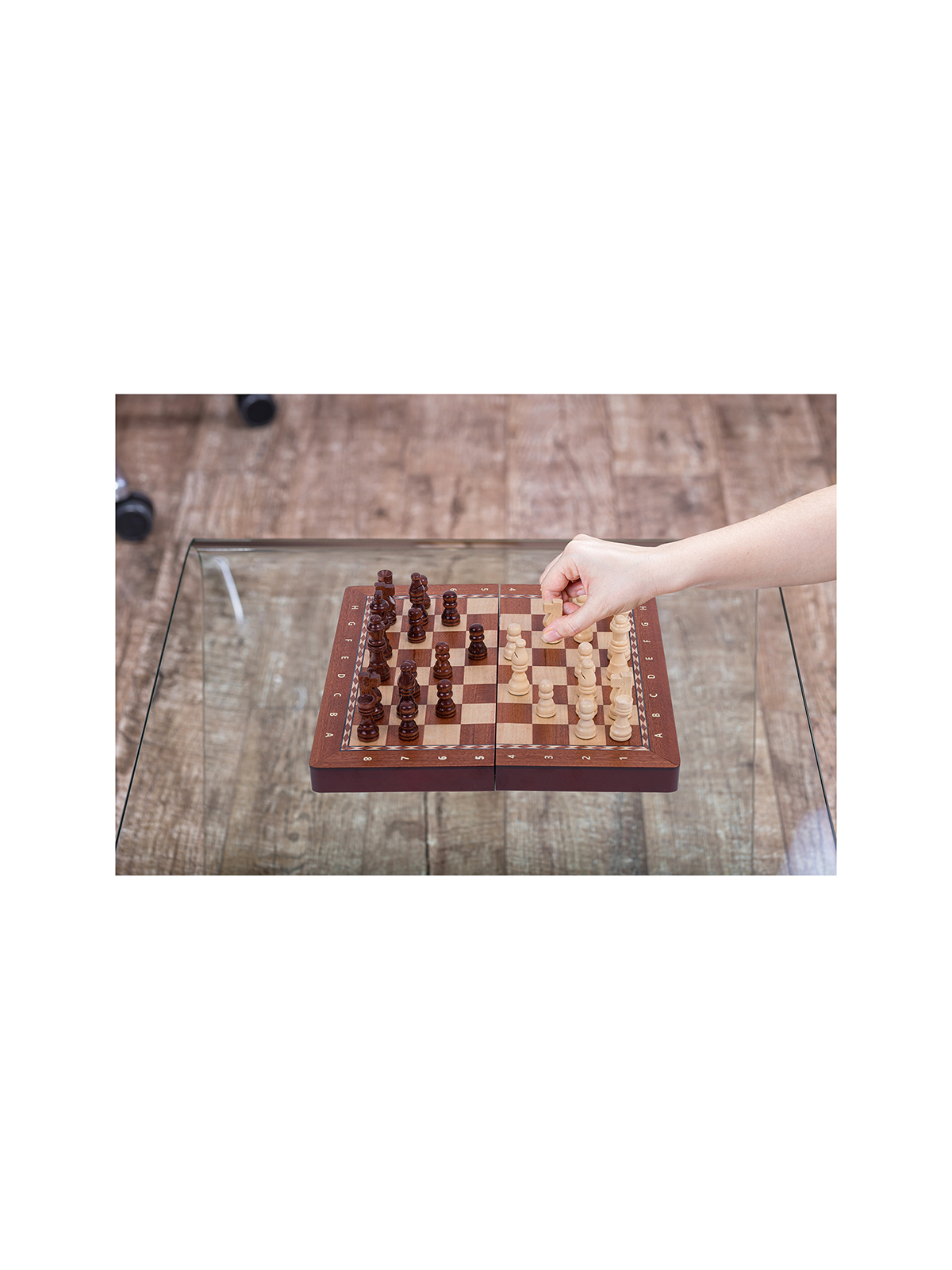 Chess Magnetic 290 - Mahogany - sklep-szachy.pl
