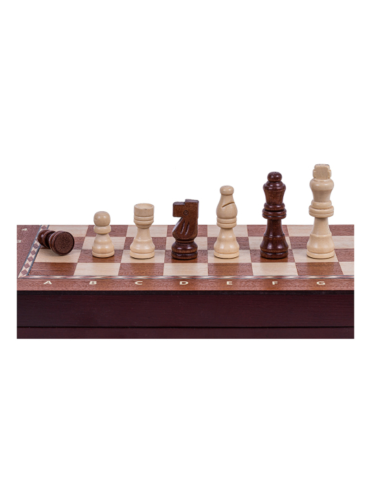Chess Magnetic 290 - Mahogany - sklep-szachy.pl