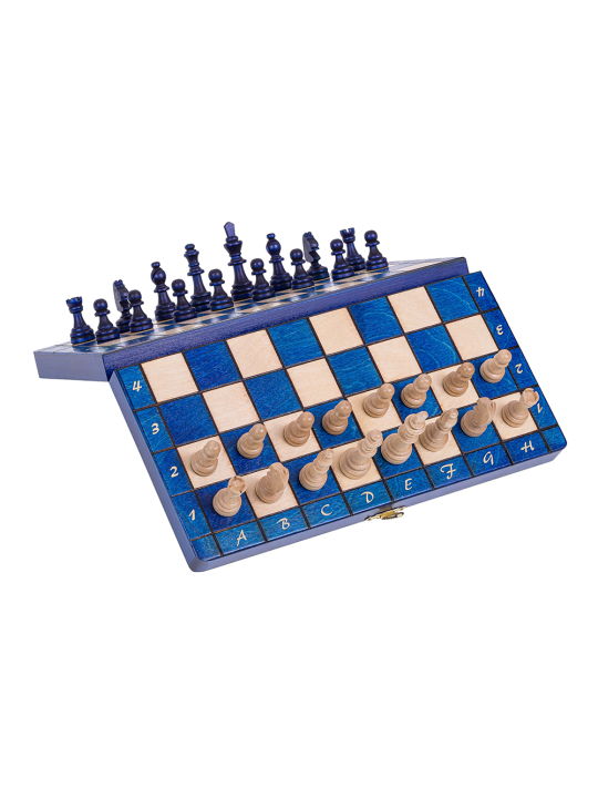 Schach Magnetisch - 280 Blau - Online Schach Shop - sklep-szachy.pl