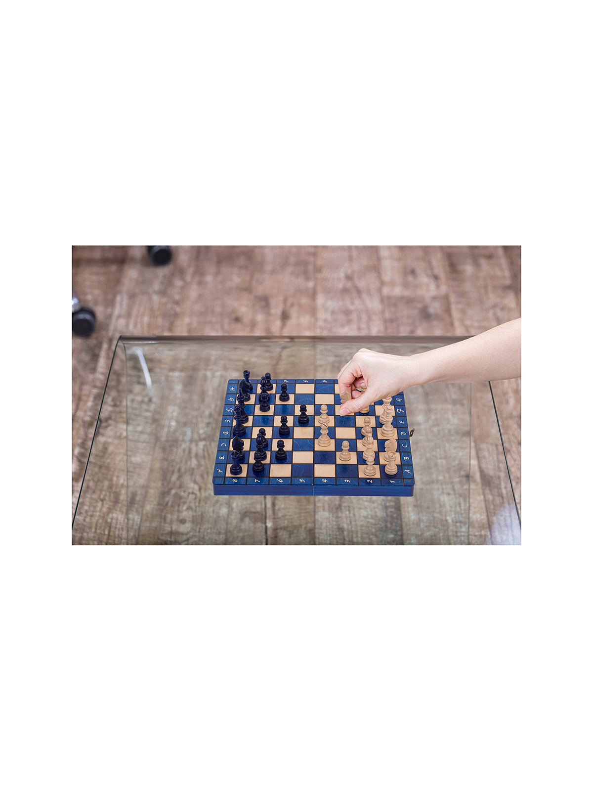Chess Magnetic - 280  Blue - Online Chess Shop -  sklep-szachy.pl