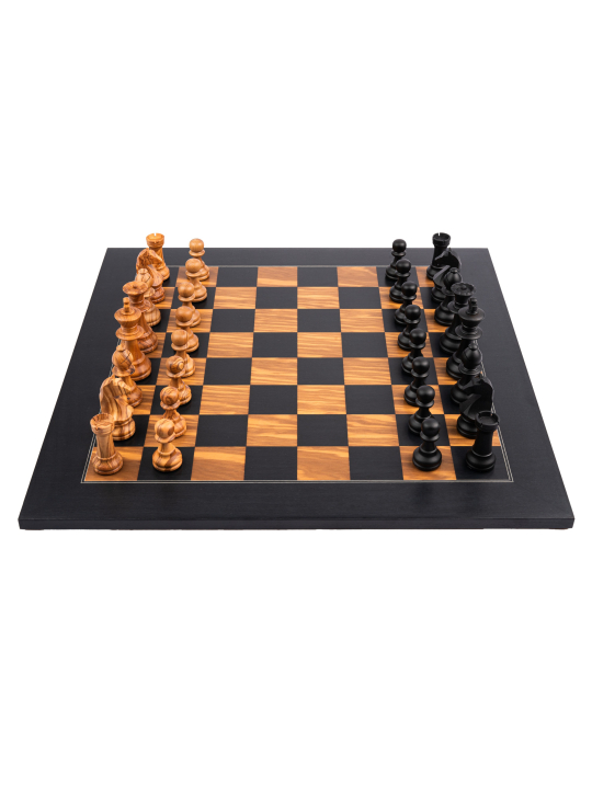 Schwarze Olive Deluxe - Schach Set - Schach Shop  sklep-szachy.pl