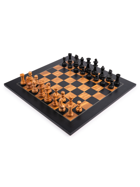 Schwarze Olive Deluxe - Schach Set - Schach Shop  sklep-szachy.pl