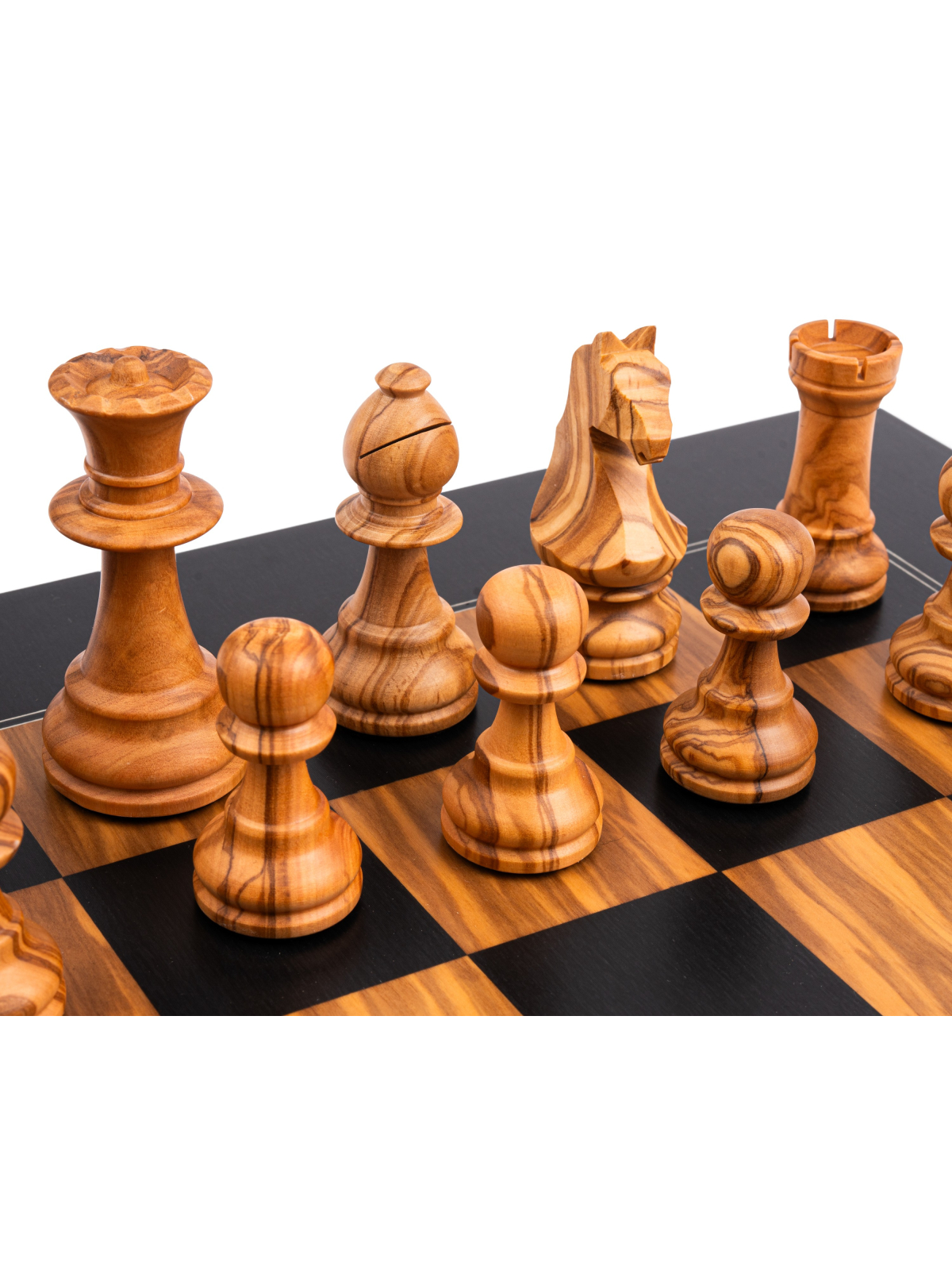 Schwarze Olive Deluxe - Schach Set - Schach Shop  sklep-szachy.pl