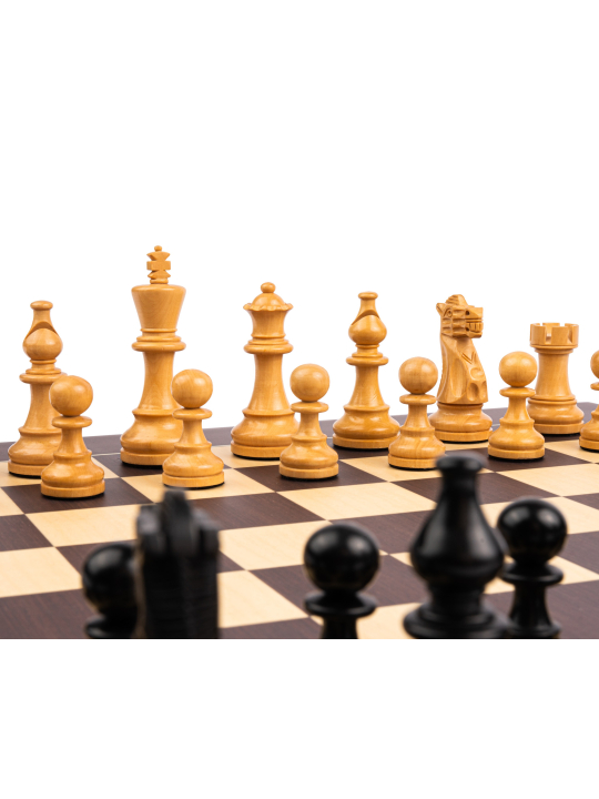 Wenge Barcelona Deluxe - Schach Set - Schach Shop  sklep-szachy.pl