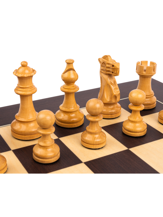 Wenge Barcelona Deluxe - Schach Set - Schach Shop  sklep-szachy.pl