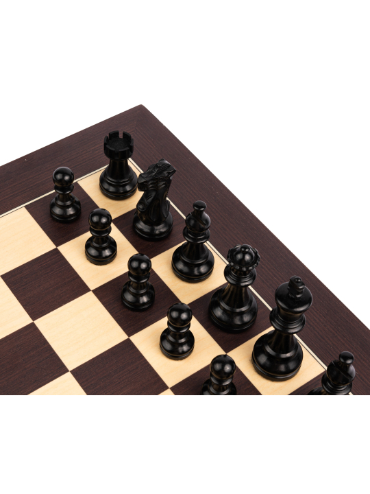 Wenge Barcelona Deluxe - Schach Set - Schach Shop  sklep-szachy.pl
