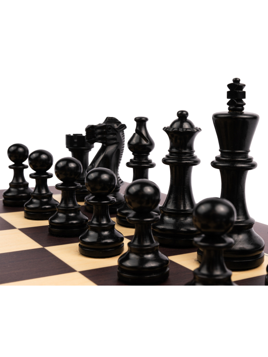 Wenge Barcelona Deluxe - Schach Set - Schach Shop  sklep-szachy.pl