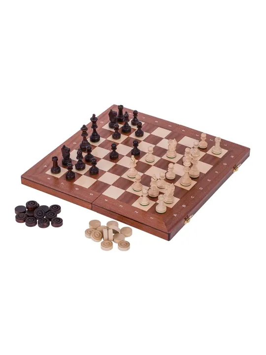 Chess + Checkers - XL - Online Chess Shop -  sklep-szachy.pl