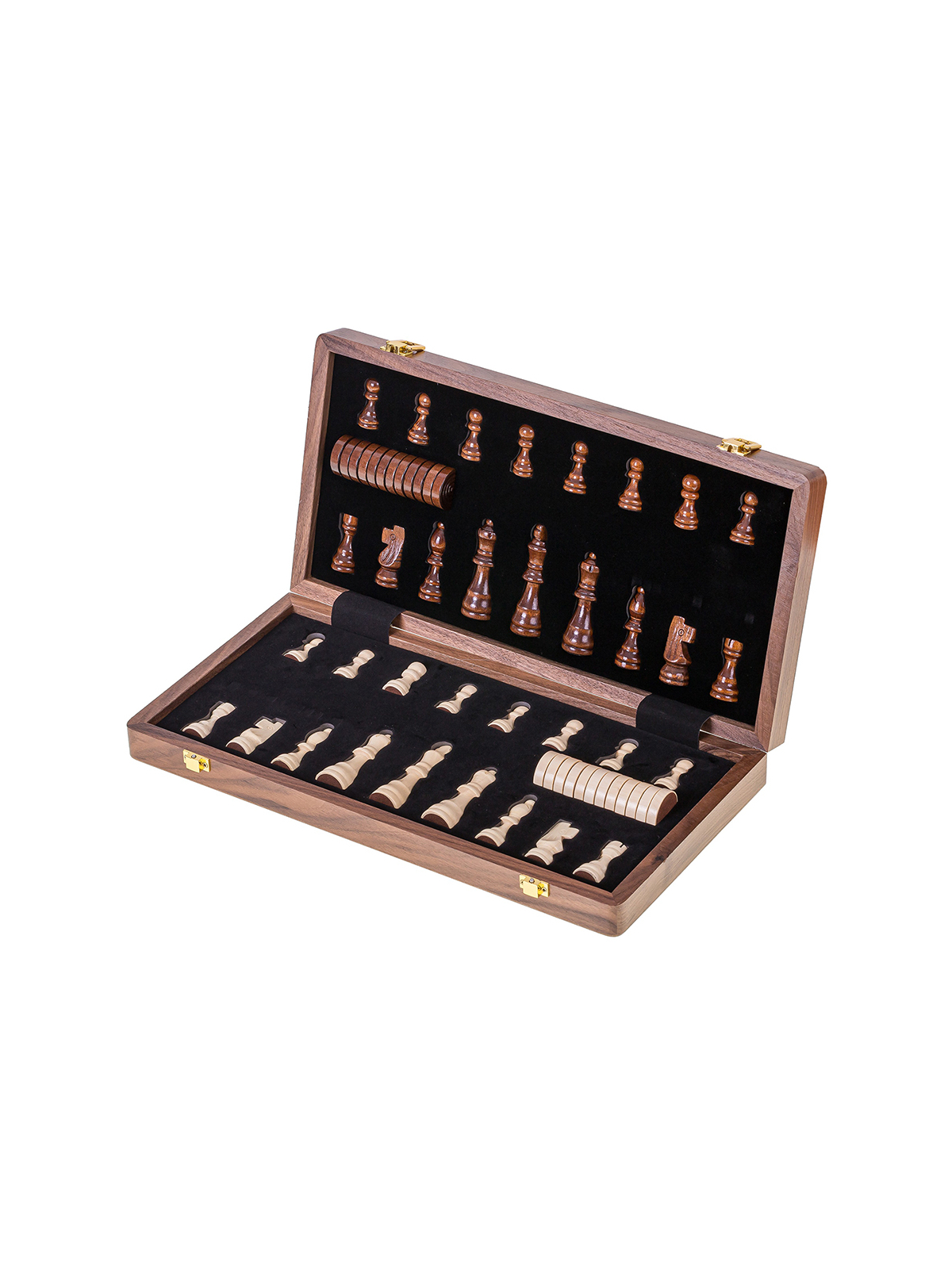 Schach Dame Magnetisch 380 - Nuss - sklep-szachy.pl