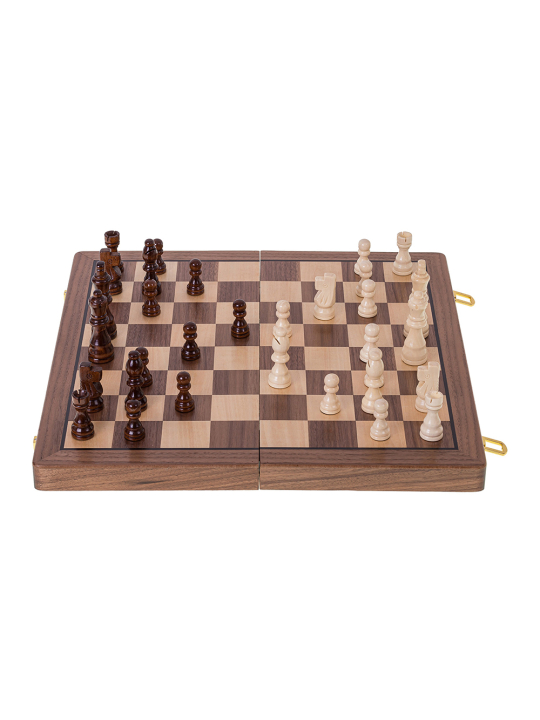Schach Dame Magnetisch 380 - Nuss - sklep-szachy.pl