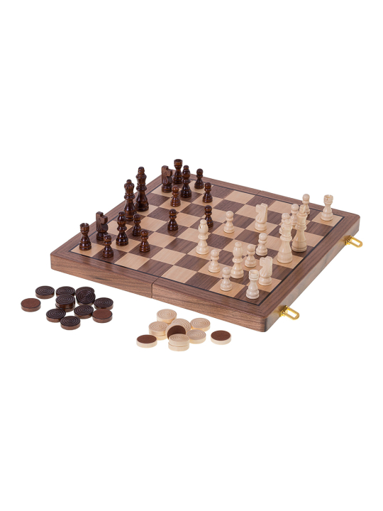 Schach Dame Magnetisch 380 - Nuss - sklep-szachy.pl