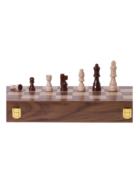 Schach Dame Magnetisch 380 - Nuss - sklep-szachy.pl