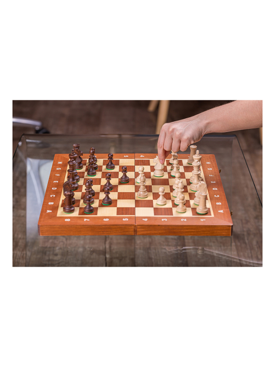 Schach Turnier Nr. 4 - Mahagoni - Online Schach Shop - sklep-szachy.pl