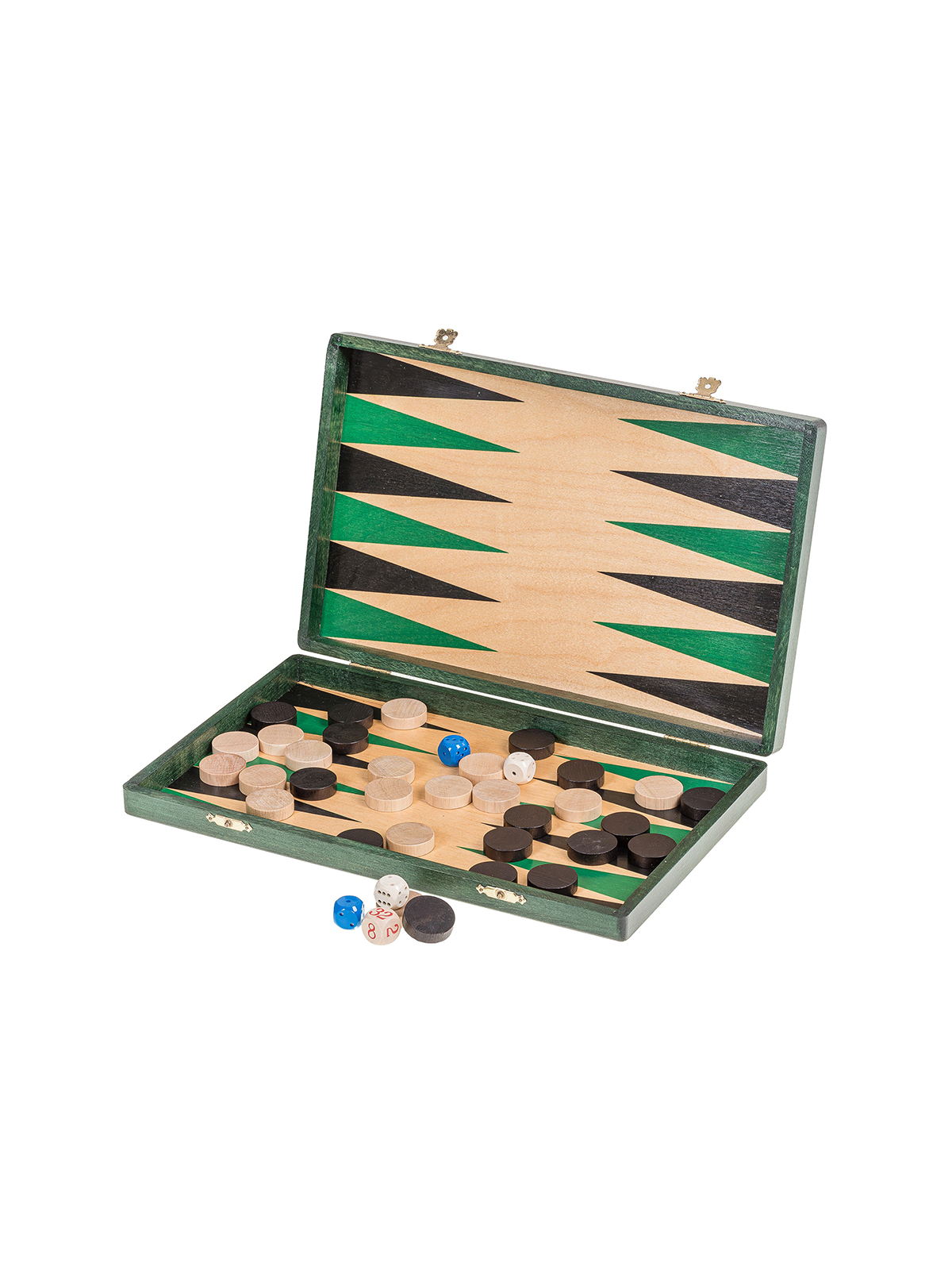 Backgammon z drewna  33 Green  - sklep-szachy.pl