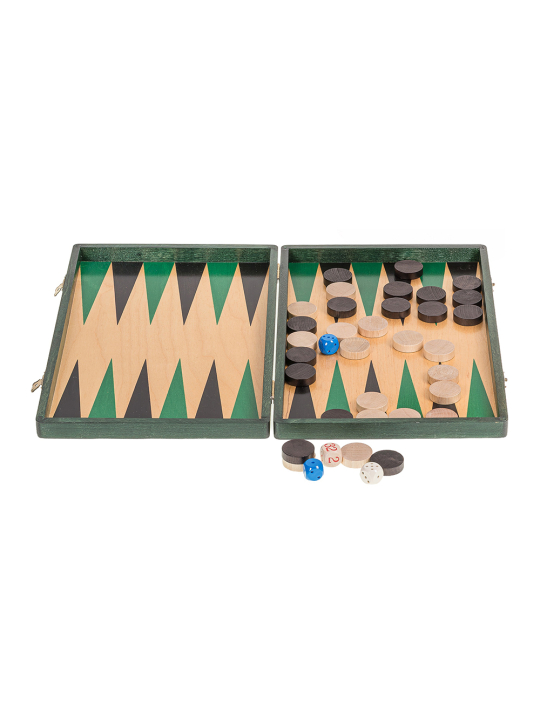 Backgammon z drewna  33 Green  - sklep-szachy.pl