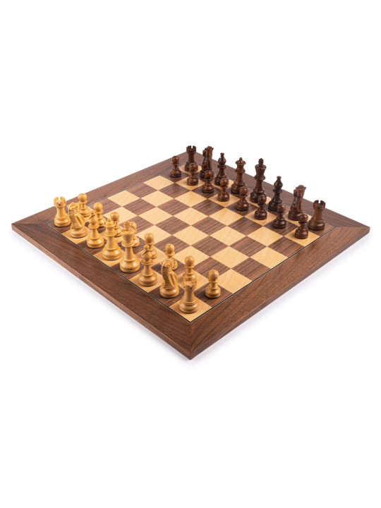 Walnut Deluxe - Chess Set - Chess Shop - sklep-szachy.pl