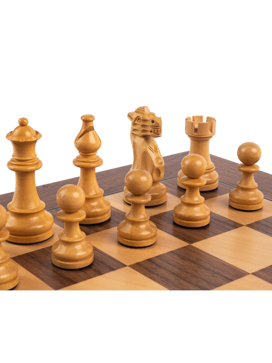 Walnut Deluxe - Chess Set - Chess Shop - sklep-szachy.pl