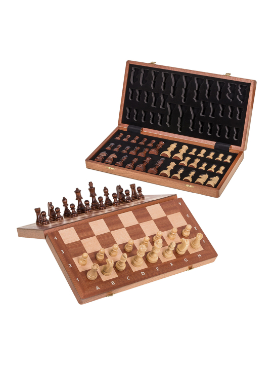 Magnetic Chess Tournament 470 - Mahogany - Online Chess Shop - sklep-szachy.pl