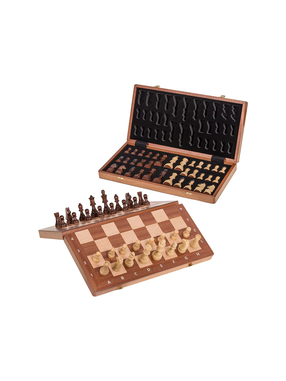 Magnetisch Schach Turnier 470 - Mahagoni - Online Schach Shop - sklep-szachy.pl