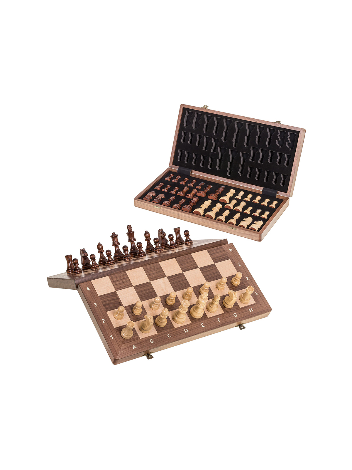 Magnetic Chess Tournament 470 - Walnut- Online Chess Shop - sklep-szachy.pl