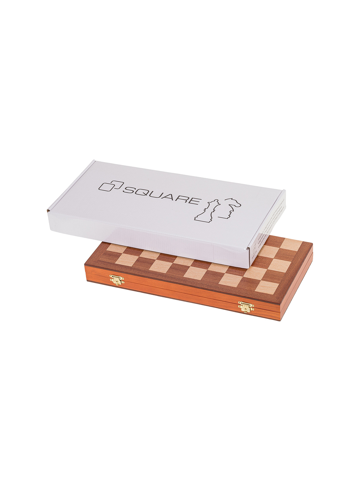 Chess Checkers Magnetic 380 - Mahogany L - sklep-szachy.pl