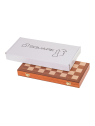 Chess Checkers Magnetic 380 - Mahogany L - sklep-szachy.pl