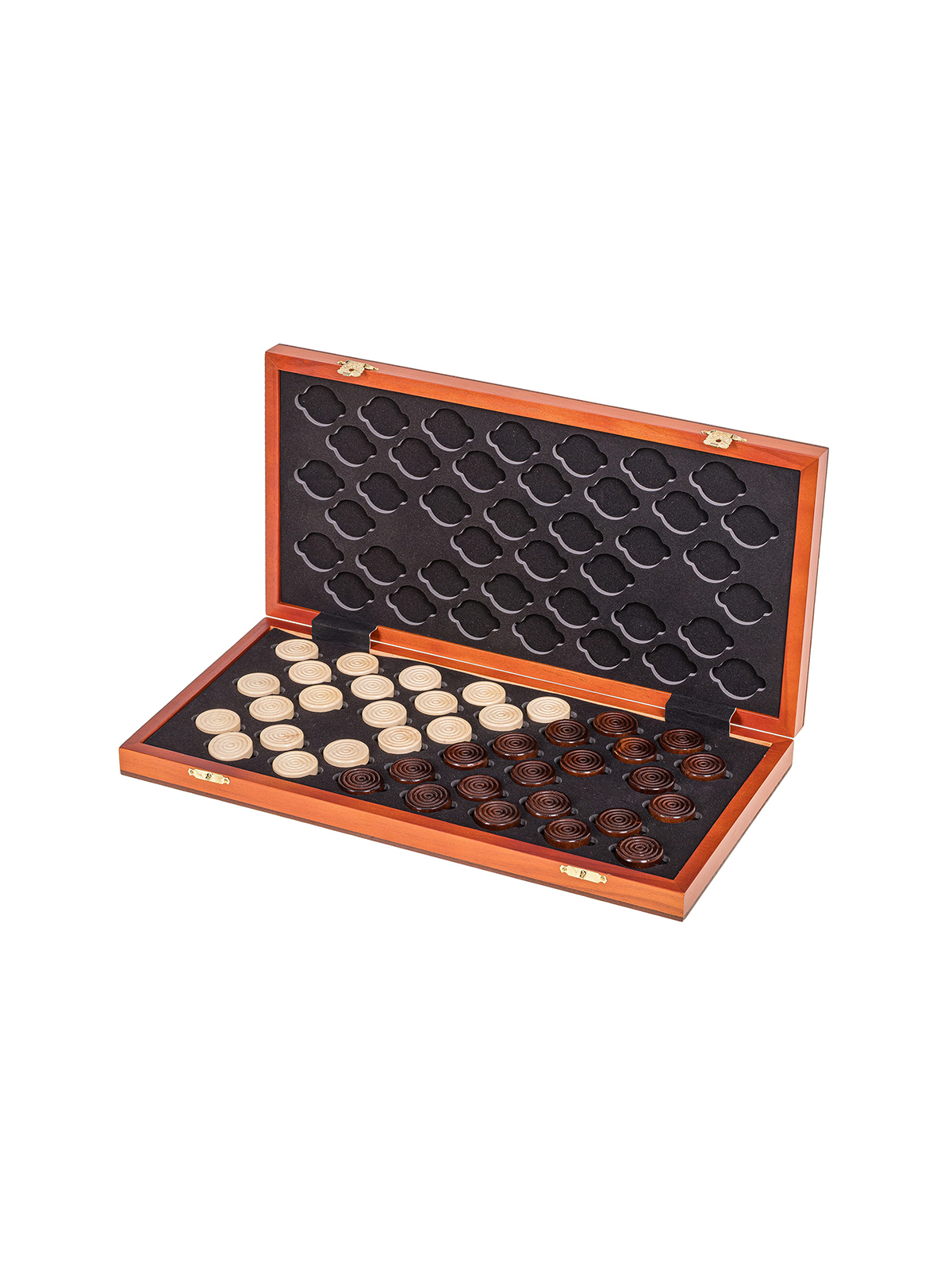 Chess Checkers Magnetic 380 - Mahogany L - sklep-szachy.pl