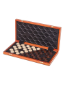 Chess Checkers Magnetic 380 - Mahogany L - sklep-szachy.pl