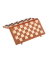 Chess Checkers Magnetic 380 - Mahogany L - sklep-szachy.pl