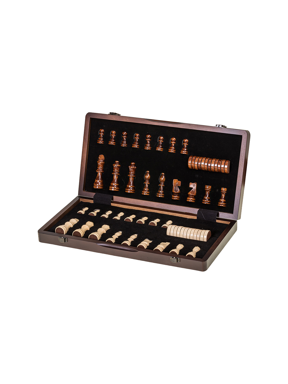 Schach Dame Magnetisch 380 - Ebenholz - sklep-szachy.pl