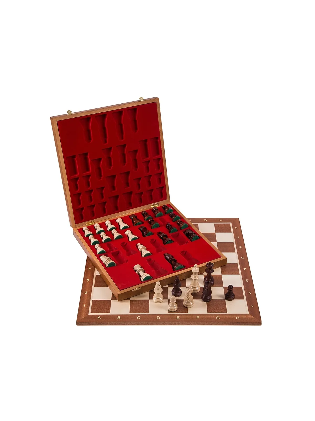 Profi Chess Set No 6 - Mahogany Lux