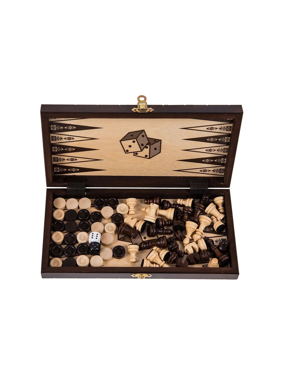 Gra LION Mini - Szachy + Warcaby + Backgammon