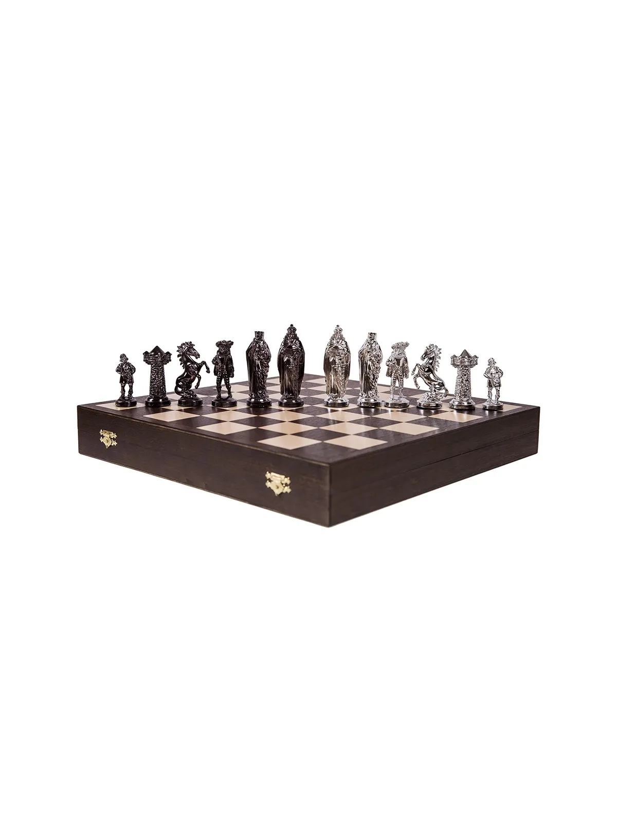 Schachfiguren Mittelalter - Silver Edition